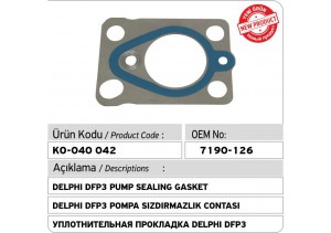 Delphi DFP3 Pompa Sızdırmazlık Contası 7190-126