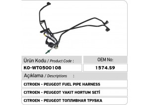 1574S9 Citroen - Peugeot Yakıt Hortum Seti