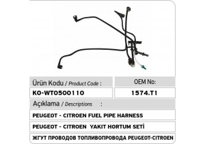 1574T1 Peugeot - Citroen Yakıt Hortum Seti  