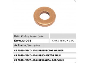 CR Ford-Iveco-Jaguar Enjektör Pulu (7.40 x 15.60 x 3.00)