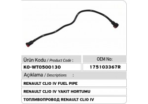 175103367R Renault Clio IV Yakıt Hortumu