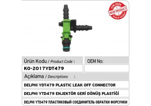 Delphi YDT479 Enjektör Geri Dönüş Plastiği