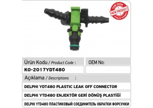 Delphi YDT480 Enjektör Geri Dönüş Plastiği
