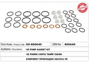 VE Pompa Conta Tamir Takımı 800640