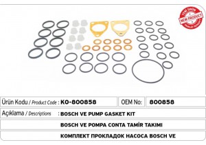 Bosch Ve Pompa Conta Tamir Takımı 800858