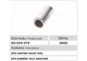 DPS Kamping Valf Anahtarı 