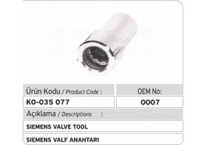 Siemens Valf Anahtarı