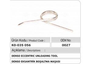 Denso Eksantrik Boşaltma Maşası 