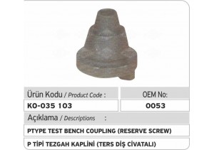 P Tipi Tezgah Kaplini (Ters Diş Civatalı)