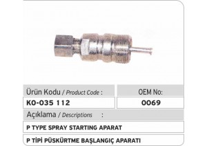 P Tipi Püskürtme Başlangıç Aparatı 