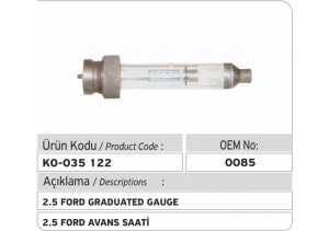 2.5 Ford Avans Saati 