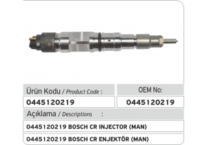 0445120219 Bosch Enjektör