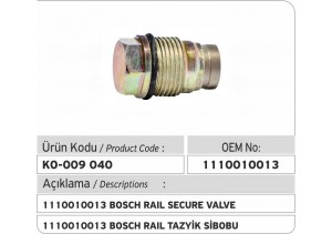 1110010013 Bosch Basınç Sınırlama Valfi