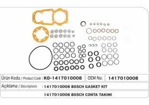 1417010008 Bosch Conta Takımı