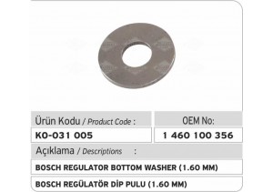 1460100356 Bosch Regülatör Dip Pulu (1.60 mm)