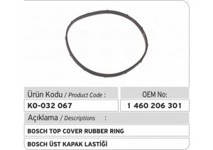 1460206301 Bosch Üst Kapak Lastiği