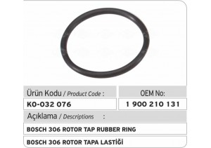 1900210131 Bosch 306 Rotor Tapa Lastiği