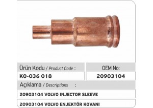 20903104 Volvo Enjektör Kovanı