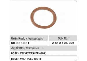 2410105001 Bosch Valf Pulu