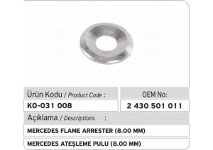 2430501011 Mercedes Ateşleme Pulu (8.00 mm)