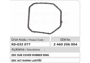 2460206004 EDC Alt Kapak Lastiği