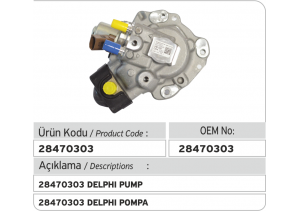 28470303 Delphi Pompa (VW, SKODA, SEAT, AUDI 1.2)