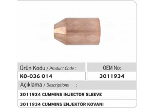 3011934 Cummins Enjektör Kovanı