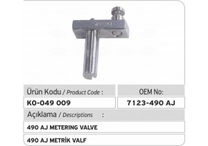 7123-490 AJ Metrik Valf