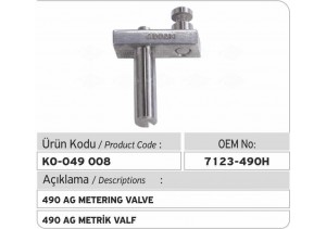 7123-490 H Metrik Valf