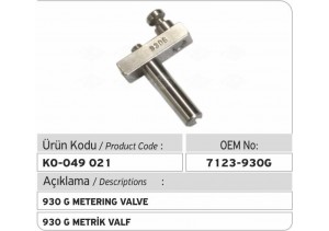 7123-930 G Metrik Valf