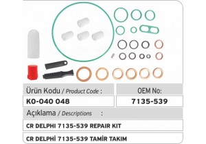 7135-539 Delphi Common Rail Pompa Tamir Takımı