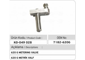 7182-620 G Metrik Valf