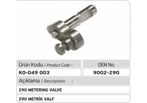 9002-290 Metrik Valf