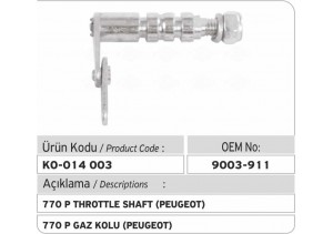 9003-911 Gaz Kolu (peugeot)