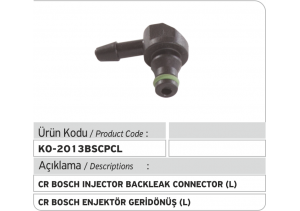 Bosch Common Rail Enjektör Geri Dönüş Plastiği L