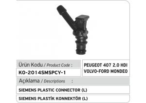 Siemens Common Rail Enjektör Geri Dönüş Plastiği L (Volvo-Peugeot)