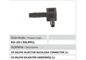 Delphi Common Rail Enjektör Geri Dönüş Plastiği L