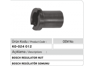 Bosch Regulator Somunu