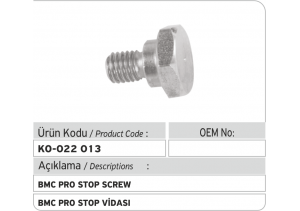 BMC Pro Stop Vidası