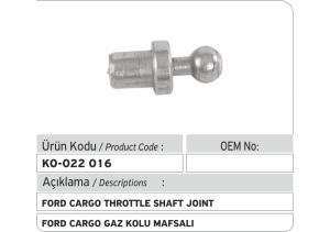 Ford Cargo Gaz Kolu Mafsalı