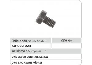 076 Sac Avans Vidası