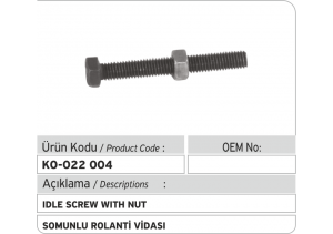 Somunlu Rolanti Vidası