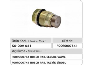 F00R000741 Bosch Basınç Sınırlama Valfi