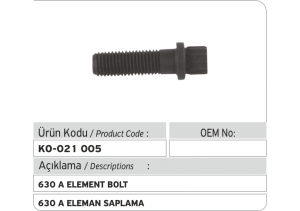 630 A Eleman Saplama