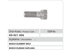 Bosch Eleman Saplama