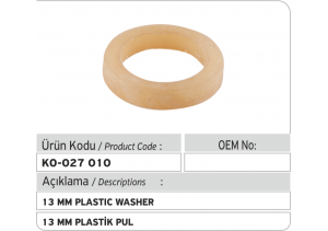 13 MM Plastik Pul