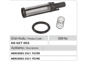 Mercedes 2521 Filtre