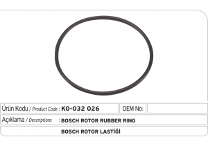 Bosch Flanş Lastiği