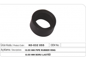 8.00 mm Boru Lastiği