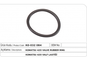 Komatsu 420 Valf Lastiği